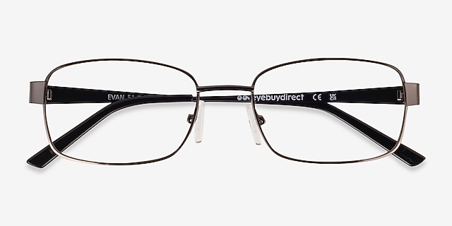 Evan Gray MetalEyeglass Frames from EyeBuyDirect, Closed View
