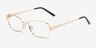 Evan Doré MétalMontures de lunettes de vue d'EyeBuyDirect, Vue d'Angle