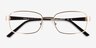 Evan Doré MétalMontures de lunettes de vue d'EyeBuyDirect, Vue Rapprochée