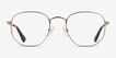 Brooks Gold MetalEyeglass Frames from EyeBuyDirect, Front View
