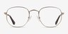 Brooks Doré MétalMontures de lunettes de vue d'EyeBuyDirect, Vue de Face