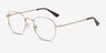 Brooks Doré MétalMontures de lunettes de vue d'EyeBuyDirect, Vue d'Angle
