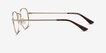 Brooks Gold MetalEyeglass Frames from EyeBuyDirect, Side View