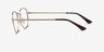Brooks Doré MétalMontures de lunettes de vue d'EyeBuyDirect, Vue de Côté