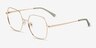 Kacy Gold MetalEyeglass Frames from EyeBuyDirect, Angle View