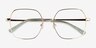 Kacy Gold MetalEyeglass Frames from EyeBuyDirect, Closed View