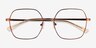 Kacy Brown MetalEyeglass Frames from EyeBuyDirect, Closed View