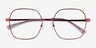 Kacy Red MetalEyeglass Frames from EyeBuyDirect, Closed View