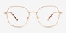 Madison Or rose MétalMontures de lunettes de vue d'EyeBuyDirect, Vue de Face