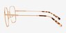 Madison Or rose MétalMontures de lunettes de vue d'EyeBuyDirect, Vue de Côté