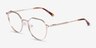 Monday Gold MetalEyeglass Frames from EyeBuyDirect, Angle View