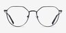 Monday Black MetalEyeglass Frames from EyeBuyDirect, Front View
