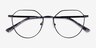 Monday Black MetalEyeglass Frames from EyeBuyDirect, Closed View