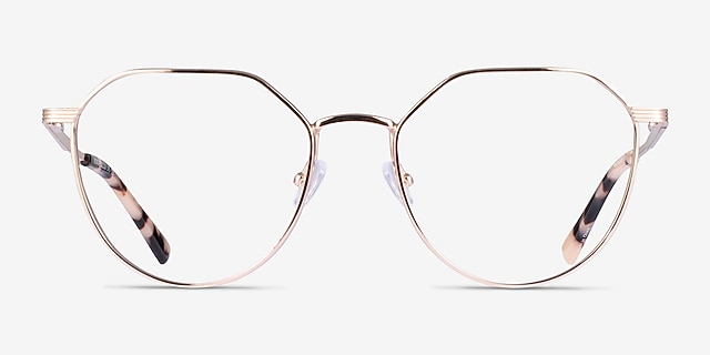 Monday Rose Gold MetalEyeglass Frames from EyeBuyDirect, Front View