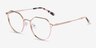 Monday Rose Gold MetalEyeglass Frames from EyeBuyDirect, Angle View