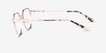 Monday Rose Gold MetalEyeglass Frames from EyeBuyDirect, Side View
