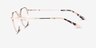 Monday Rose Gold MetalEyeglass Frames from EyeBuyDirect, Side View