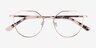 Monday Rose Gold MetalEyeglass Frames from EyeBuyDirect, Closed View