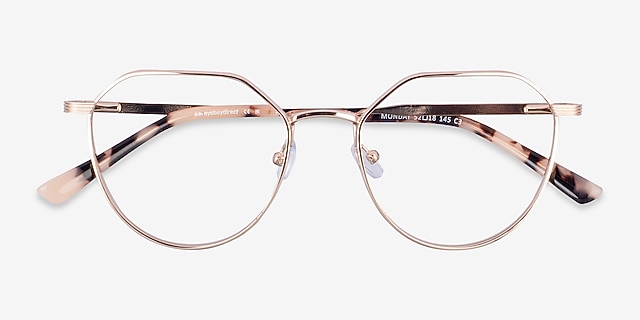 Monday Rose Gold MetalEyeglass Frames from EyeBuyDirect, Closed View