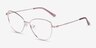 Morgan Gold MetalEyeglass Frames from EyeBuyDirect, Angle View
