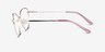 Morgan Gold MetalEyeglass Frames from EyeBuyDirect, Side View
