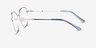 Morgan Silver MetalEyeglass Frames from EyeBuyDirect, Side View