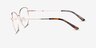 Morgan Rose Gold MetalEyeglass Frames from EyeBuyDirect, Side View