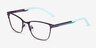 Jana Violet MétalMontures de lunettes de vue d'EyeBuyDirect, Vue d'Angle