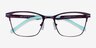 Jana Violet MétalMontures de lunettes de vue d'EyeBuyDirect, Vue Rapprochée
