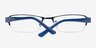 August Blue MetalEyeglass Frames from EyeBuyDirect, Closed View