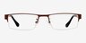 Axel Coffee MetalEyeglass Frames from EyeBuyDirect, Front View