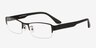 Ayaan Black MetalEyeglass Frames from EyeBuyDirect, Angle View