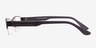Ayaan Gunmetal MetalEyeglass Frames from EyeBuyDirect, Side View