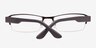 Ayaan Gunmetal MetalEyeglass Frames from EyeBuyDirect, Closed View