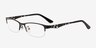 Alexia Black MetalEyeglass Frames from EyeBuyDirect, Angle View
