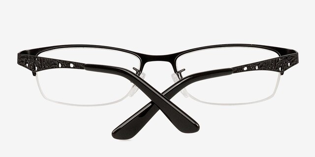 Alexia Black MetalEyeglass Frames from EyeBuyDirect, Closed View