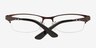 Alexia Coffee MetalEyeglass Frames from EyeBuyDirect, Closed View