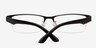 Aydan Gunmetal MétalMontures de lunettes de vue d'EyeBuyDirect, Vue Rapprochée