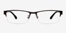 Aydan Coffee MetalEyeglass Frames from EyeBuyDirect, Front View