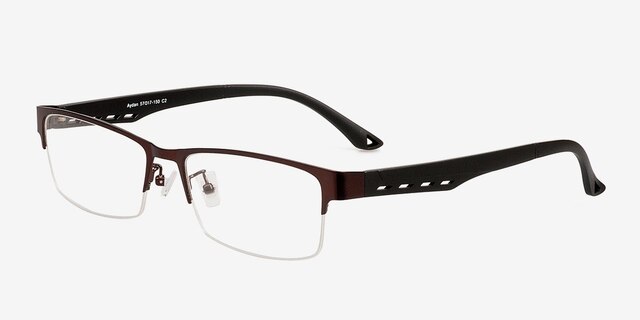 Aydan Coffee MetalEyeglass Frames from EyeBuyDirect, Angle View