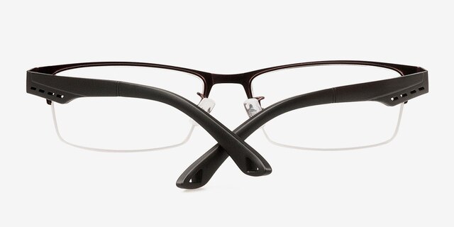 Aydan Coffee MetalEyeglass Frames from EyeBuyDirect, Closed View