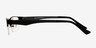 Beau Noir Plastic-metalMontures de lunettes de vue d'EyeBuyDirect, Vue de Côté