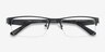 Beau Noir Plastic-metalMontures de lunettes de vue d'EyeBuyDirect, Vue Rapprochée