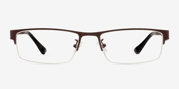 Beau Café Métal Montures de lunettes de vue