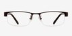 Beckett Coffee MetalEyeglass Frames from EyeBuyDirect, Front View