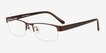 Beckett Coffee MetalEyeglass Frames from EyeBuyDirect, Angle View