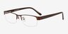 Beckett Coffee MetalEyeglass Frames from EyeBuyDirect, Angle View