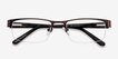 Beckett Coffee MetalEyeglass Frames from EyeBuyDirect, Closed View