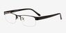 Beckett Black MetalEyeglass Frames from EyeBuyDirect, Angle View