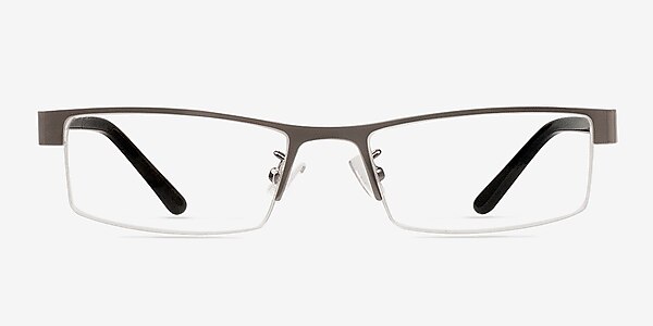 Beckham Gunmetal Metal Eyeglass Frames